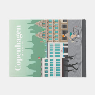 Travel Art Travel To Copenhagen Doormat