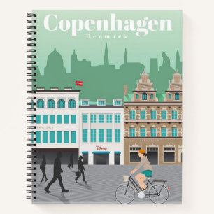 Travel Art Travel To Copenhagen Notebook