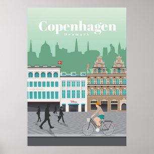 Travel Art Travel To Copenhagen Poster