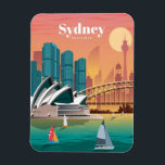 Travel Art Travel To Sydney Australia Magnet<br><div class="desc">Travel Art Travel To Sydney Australia</div>