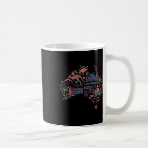Travel Australia Map Sydney Australian Vacation So Coffee Mug