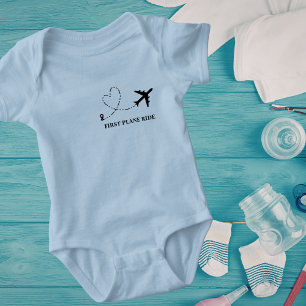 Travel Baby First Airplane Ride Custom Bodysuit