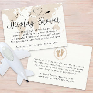 Travel Baby Shower Display Gift Card