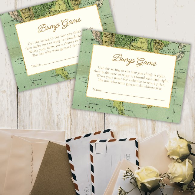 Travel Baby Shower Guess the Bump Game Enclosure Card (Creator Uploaded)