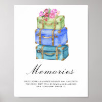 Travel bag bridal shower - memories with the bride