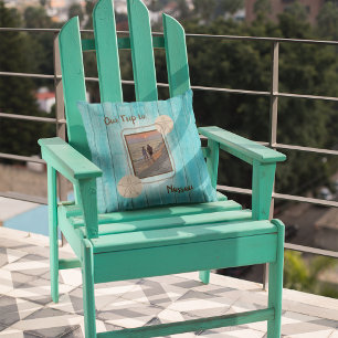 Travel Beach Photo Cushion