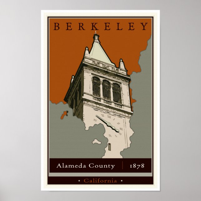 Travel Berkeley Poster (Front)