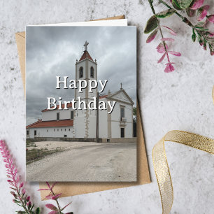 Travel Birthday Church Portugal Fun Photo  Card