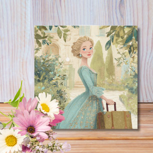 Travel Birthday Elegant Woman Romantic Chic Card