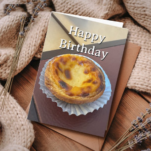 Travel Birthday Pastel de Nata Portugal Photo  Card