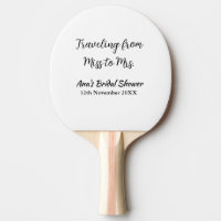 Travel bridal shower add name date miss to Mrs sim
