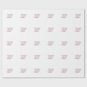 Travel bridal shower add name date miss to Mrs sim Wrapping Paper