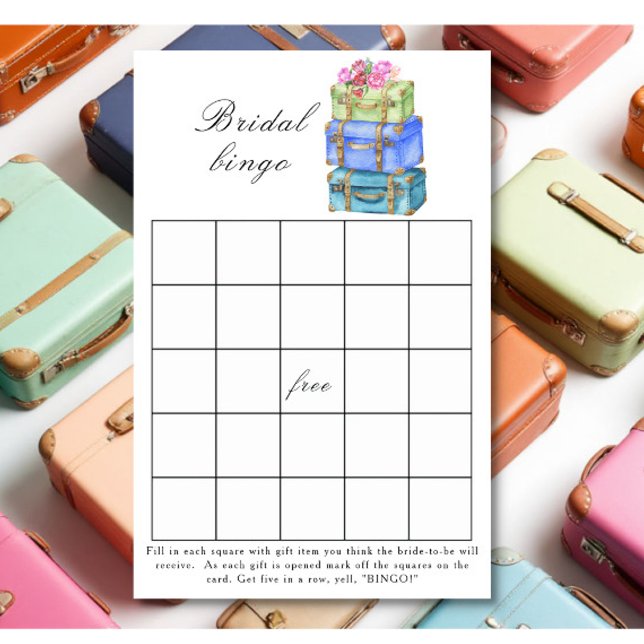 Travel Bridal shower Bingo game (Creator Uploaded)
