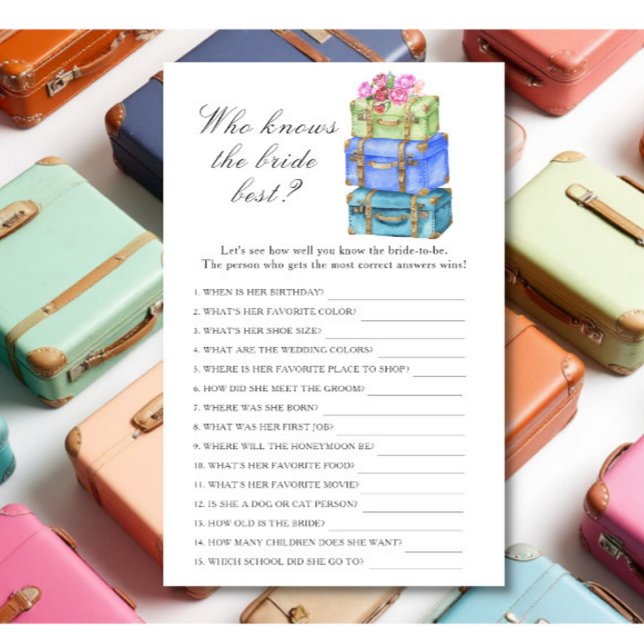 Travel Bridal shower - Bride the best (Creator Uploaded)