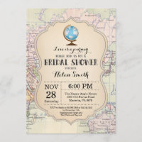 Travel Bridal Shower Invitation