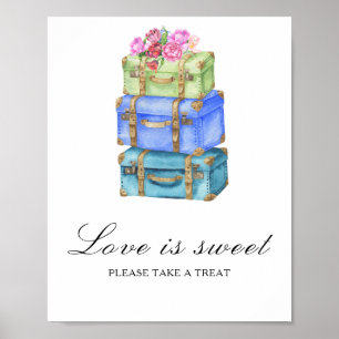 Travel bridal shower Love is sweet Poster