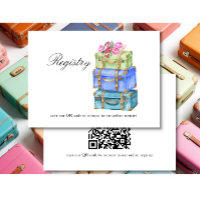 Travel Bridal shower QR code for registry 