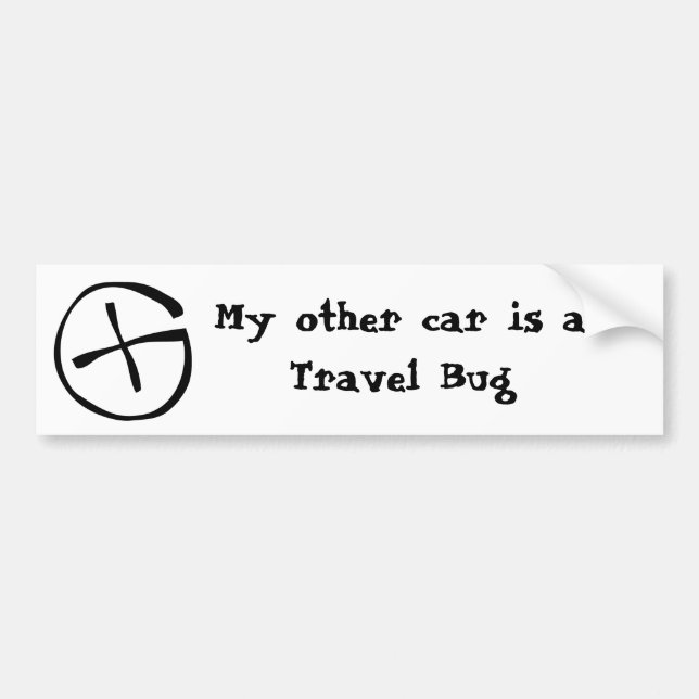 Travel Bug Bumper Sticker (Front)
