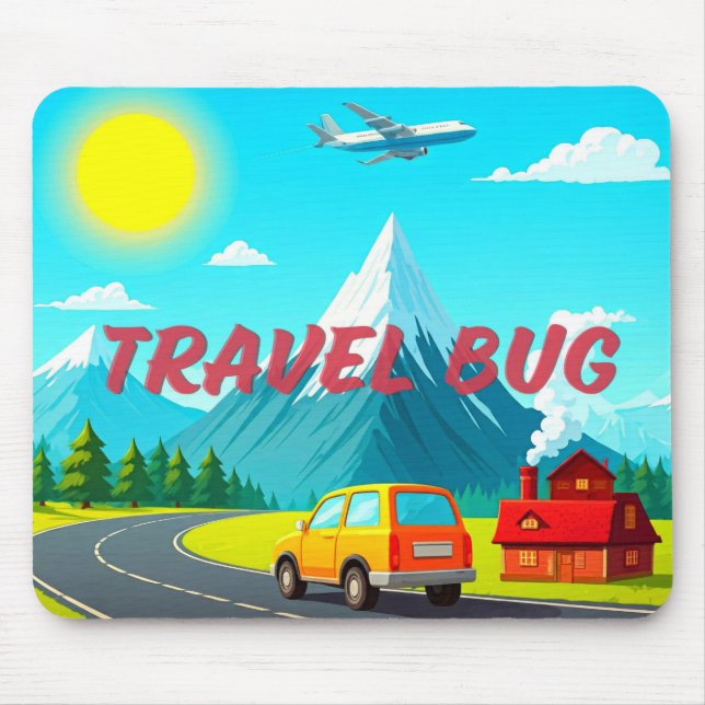 Travel Bug Mouse Pad (Front)
