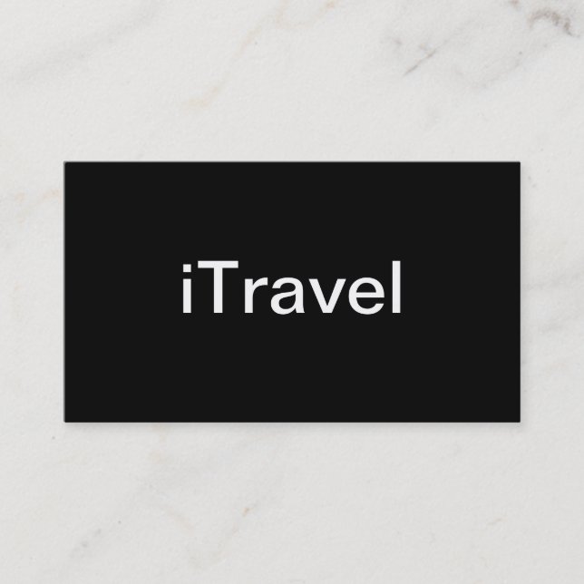 Travel Business Card (Front)