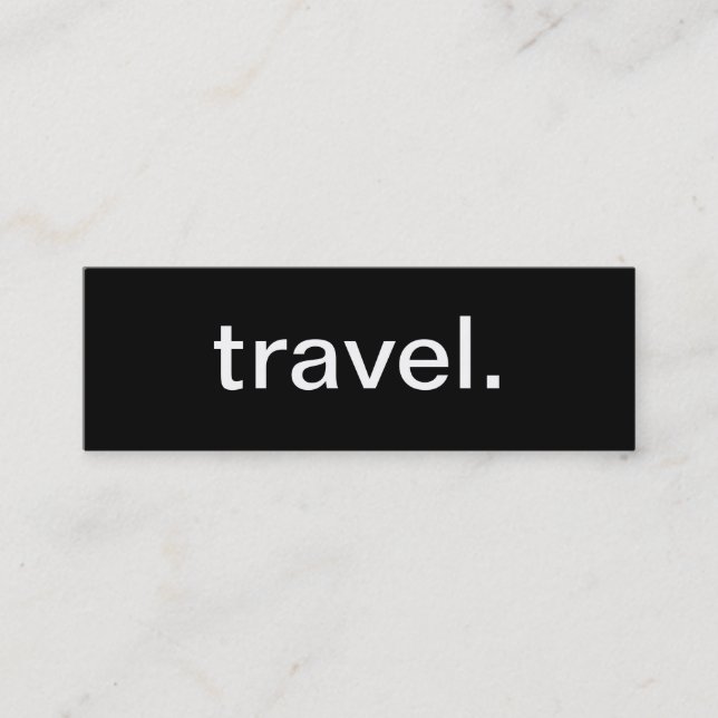 Travel Business Card (Front)