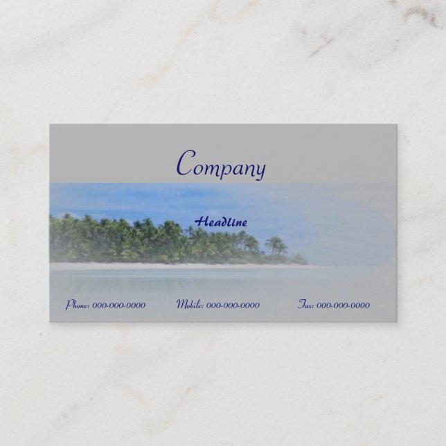 Travel Business Card (Front)