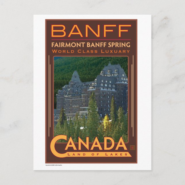 TRAVEL-Canada-Banff- Postcard (Front)