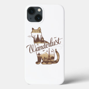 Travel Cat World Landmarks iphone case: Wanderlust 13 Case