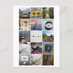 Travel Collage Postcard
