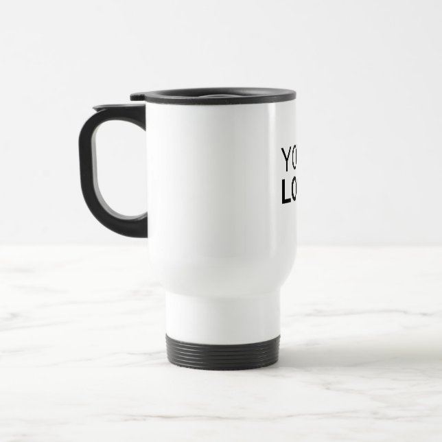 Travel/Commuter Mug - 15 oz, White (Left)