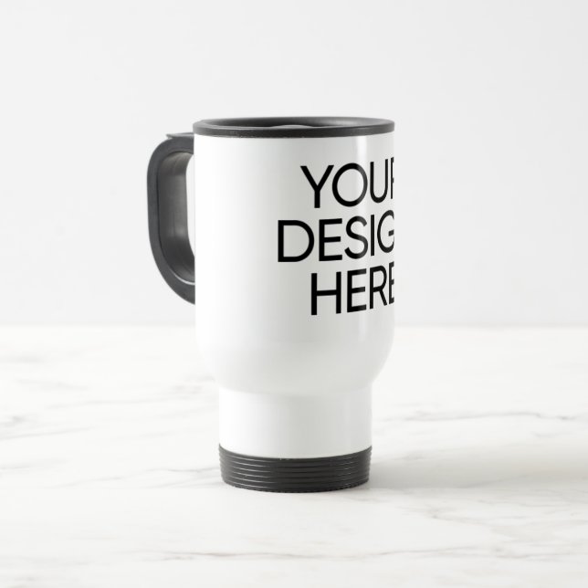 Travel/Commuter Mug white 15oz (Front Left)