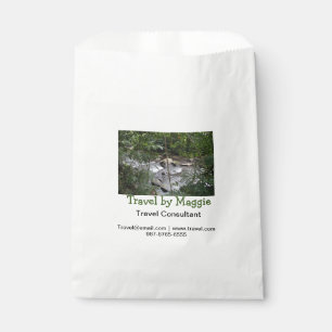 Travel consultant company add name email websphone favour bags
