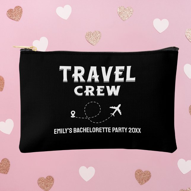 Travel Crew Family Vacation Bachelorette Custom Accessory Pouch (Creator Uploaded)