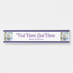 Travel Cruise Ship Vacation Planner Name Plate