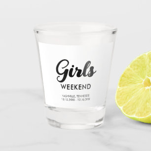 Travel Destination Fun Matching Girls Weekend Trip Shot Glass
