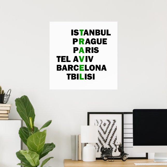 travel destinations poster (Home Office)
