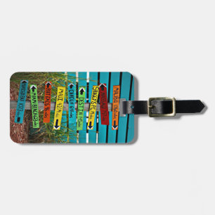 Travel Directional Signs Luggage Tag