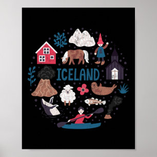 Travel Europe Iceland Reykjavik Family Vacation So Poster