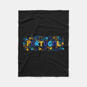 Travel Europe Portugal Lisbon Portuguese Vacation Fleece Blanket