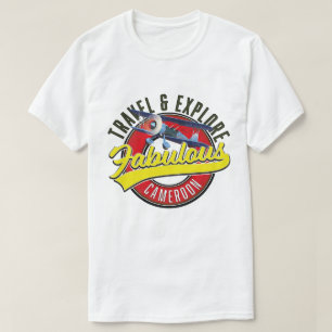 Travel & Explore Fabulous Cameroon logo T-Shirt