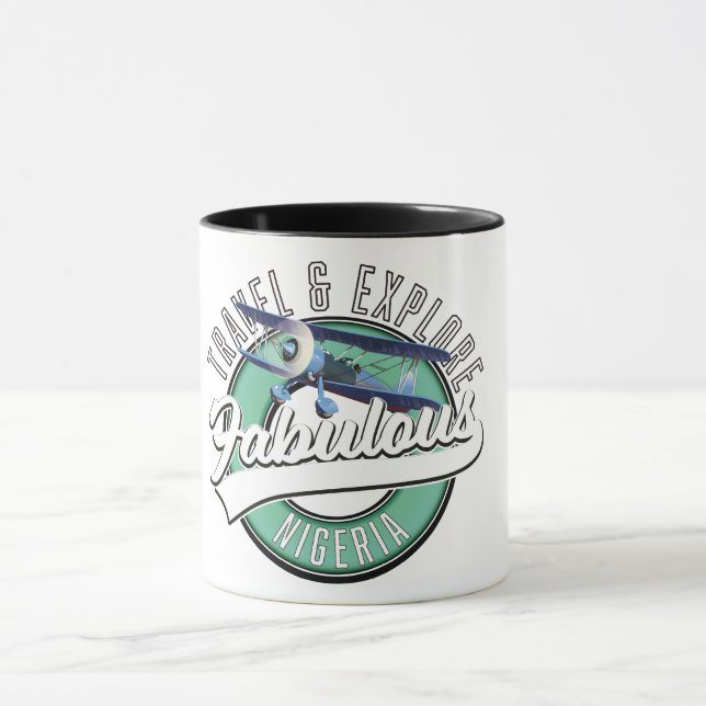 Travel explore fabulous Egypt logo. Mug (Center)