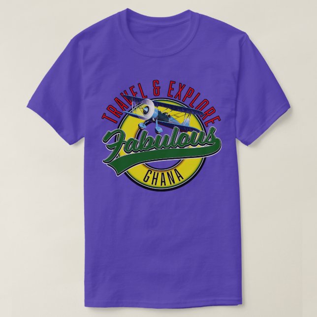 Travel explore fabulous Ghana T-Shirt (Design Front)
