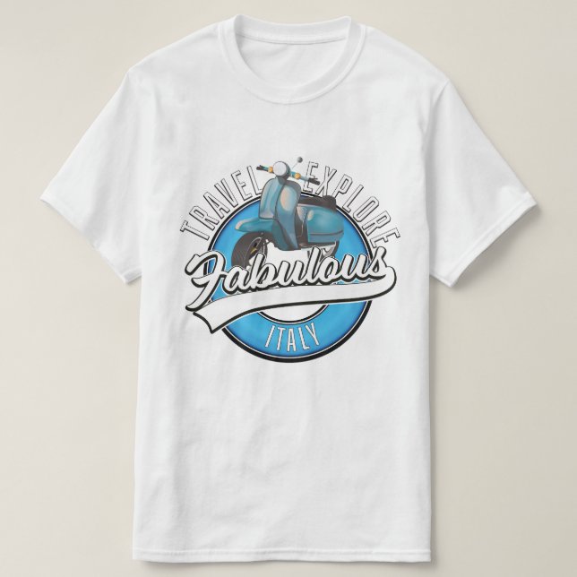 Travel Explore Fabulous Italy  T-Shirt (Design Front)