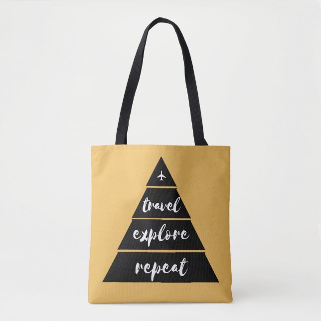 Travel - Explore - Repeat Tote Bag (Front)