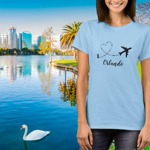 Travel Family Vacation Aeroplane & Custom Locatio T-Shirt