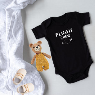 Travel Flight Crew Aeroplane Flying Modern Vacatio Baby Bodysuit