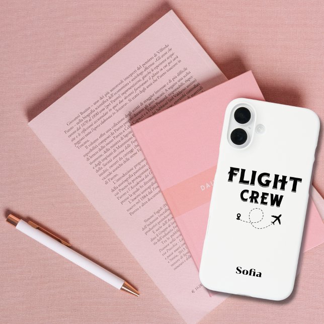 Travel Flight Crew Aeroplane Flying Modern Vacatio Case-Mate iPhone Case (Creator Uploaded)
