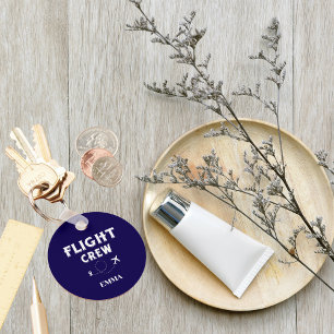 Travel Flight Crew Aeroplane Flying Modern Vacatio Key Ring