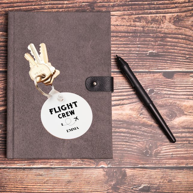 Travel Flight Crew Aeroplane Flying Modern Vacatio Key Ring (Creator Uploaded)
