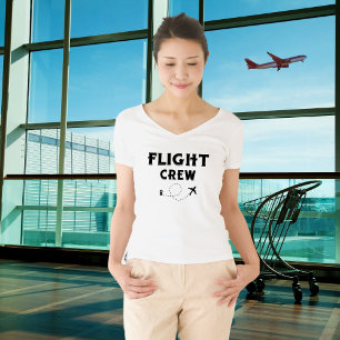 Travel Flight Crew Aeroplane Flying Modern Vacatio T-Shirt